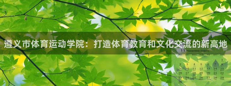 bsport必一运动：遵义市体育运动学院：打造体育教育和文化交流的新高地